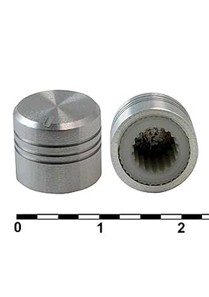 RUICHI 11X10B, Ручка приборная RUICHI 11X10B, на вал с зубцами ручки для радиоаппаратуры