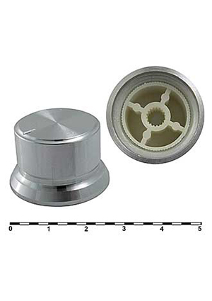 RUICHI 24-29X18BC, Ручка приборная RUICHI 24-29X18BC, на вал с зубцами ручки для радиоаппаратуры