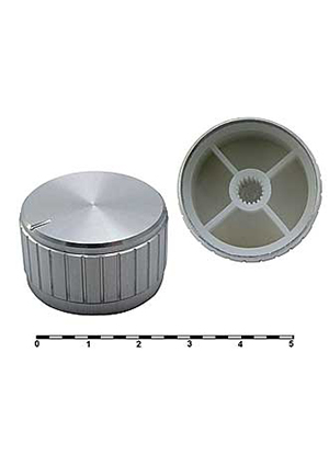 RUICHI 30X17BL, Ручка приборная RUICHI 30X17BL, на вал с зубцами ручки для радиоаппаратуры