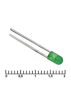 3 mm green 30 mCd 20,  RUICHI, 3 , 30 ,   20 , 