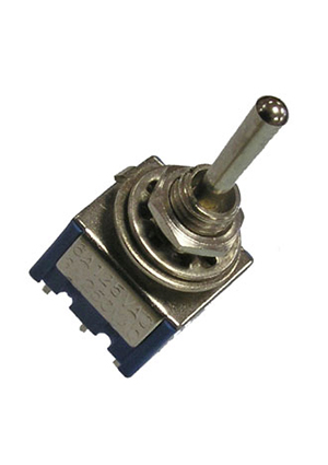 RUICHI MTS-203 on-off-on, Микротумблер RUICHI MTS-203, ON-OFF-ON, DPDT, 3 А, 250 В, 20 мОм, установочное от тумблеры