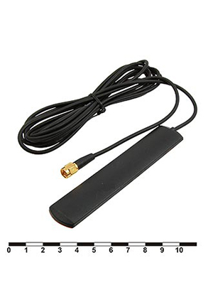 RUICHI GSM 2db RG174 3m SMA-P, Антенна GSM RUICHI 2 дБ, 3 м, кабель RG 174, разъём SMA-P антенны