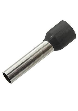 RUICHI DN10018 black (4.5x18mm), Наконечник втулочный изолированный на кабель RUICHI DN10018, 4.5x18 мм, 10 наконечники втулочные