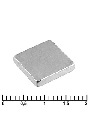 RUICHI B 10x10x2 N35, Магнит самарий-кобальтовый RUICHI, 10x10x2 мм, класс N35, квадратный магниты