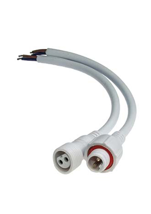 RUICHI 2pin WP L=40 D=19mm 2*0.5mm2, Разъём герметичный RUICHI 2pin WP L=40 D=19 мм 2*0.5 мм2, 2 контакта шнуры сетевые