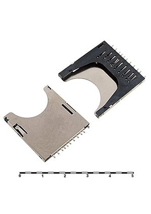 RUICHI SD-03 push fix, Держатель SIM RUICHI SD-03 push fix, 3 контакта держатели SIM карт и карт памяти