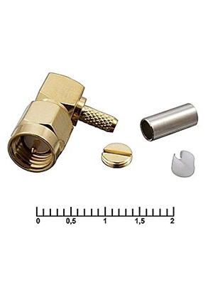 RUICHI SMA-LC174P, Разъём высокочастотный RUICHI SMA-LC174P, угловой ВЧ разъемы