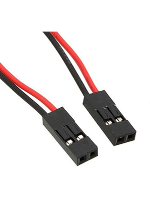 RUICHI BLS-2 *2 AWG26 0.3m, Межплатный кабель питания соединительный RUICHI BLS-2, AWG26, с шагом 2,54 мм, шнуры сетевые