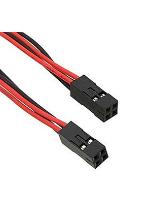 RUICHI BLD 2x02 *2 AWG26 0.3m, Межплатный кабель питания (розетка-розетка) RUICHI BLD 2x02х2, AWG26, с шаго шнуры сетевые