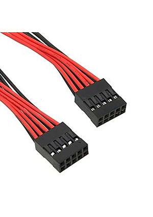 RUICHI BLD 2x05 *2 AWG26 0.3m, Межплатный кабель питания (розетка-розетка) десятиполюсный RUICHI BLD 2x05х2 шнуры сетевые