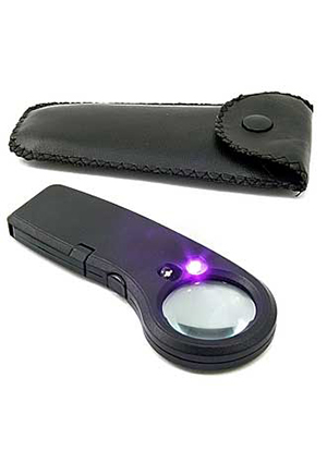 RUICHI MG21012-A (30x30mm), Лупа с подсветкой RUICHI MG21012-A, 30x30 мм монтажные лупы