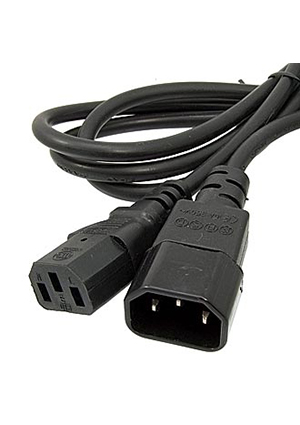 RUICHI SCZ male-female 1.8m 3х0.75, Шнур сетевой 3-х полюсный гнездо-вилка RUICHI SCZ, 1.8 м, 3х0.75 мм2 кабель сетевой