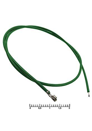 RUICHI HB 2,00 mm AWG26 0,3m green, Разъём питания низковольтный RUICHI HB шаг 2,00 мм AWG26 0,3m зелёный, штырьковые разъемы питания