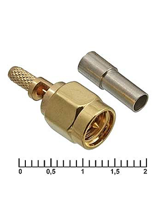 RUICHI SMA-JC-316P, Разъём высокочастотный RUICHI SMA-JC-316P, обжимной ВЧ разъемы