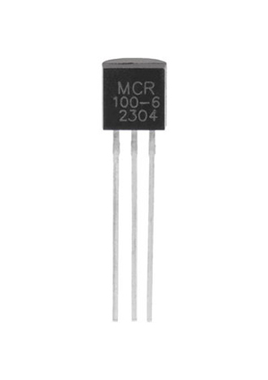 KY MCR100-6G, MCR100-6G Weida тиристор, 600 В, 0.8 А, TO-92 тиристоры импортные
