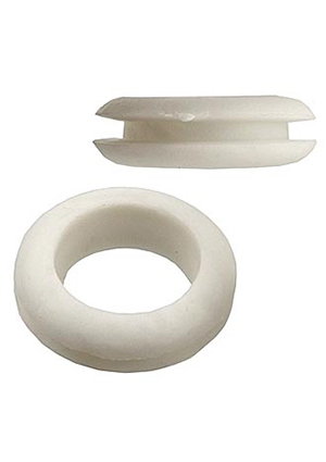 RUICHI Втулки 18х27х20х9х2 white, Втулка проходная RUICHI 18х27х20х9х2 белая, резина EPDM аксессуары для корпусов