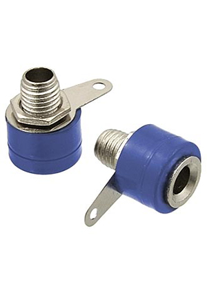 RUICHI 10-0061 AL BLUE, Гнездо RUICHI 10-0061 AL синий, монтаж на панель аксессуары для корпусов