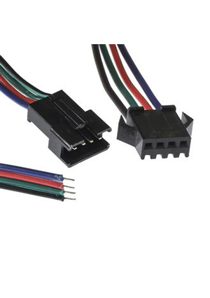 RUICHI SM connector F/M 4P*150mm, Сборка межплатного кабеля питания (розетка-вилка) RUICHI SM-коннектор, 4P шнуры сетевые