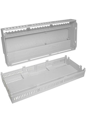 RUICHI Z-D12MG, Пластиковый корпус на DIN-рейку RUICHI Z-D12MG, светло-серый, поликарбонат корпуса на DIN-рейку