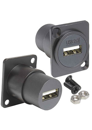 RUICHI USB2.0 A(F)-A(F) PS, Панельный модуль (переходник) передачи данных USB RUICHI USB 2.0 A(F)-A(F) PS, разьемы USB