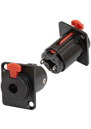 RUICHI SZC-0081 stereo 6.35 mm, Аудио разъем на кабель RUICHI SZC-0081, стерео, гнездо-блочная часть 6.35 м Аудио разъемы Jack