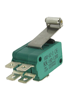 RUICHI MSW-07, Микропереключатель с планкой и роликом RUICHI MSW-07, ON-(ON) 6P-2x3, 5 А, 250 В микропереключатели