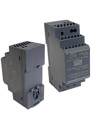 MEAN WELL HDR-30-12-MW, HDR-30-12-MW, Блок питания AC-DC, 24Вт, вход 85...264 В AC 47...63Гц/120...370В DC, вы DC-DC преобразователи на DIN-рейку