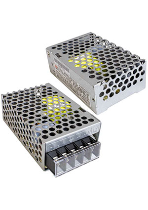 RS-25-15-MW, RS-25-15-MW, ���� ������� AC-DC � �������, 25��, ����� 15�/1.7A, ���. ��� 13.5:16.5 � ,