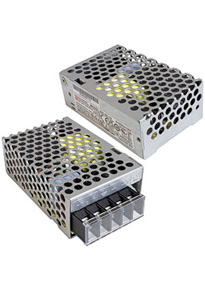 RS-25-12-MW, RS-25-12-MW, ���� ������� AC-DC � �������, 25��, ����� 12�/2.1A, ���. ��� 10.8:13.2 � ,