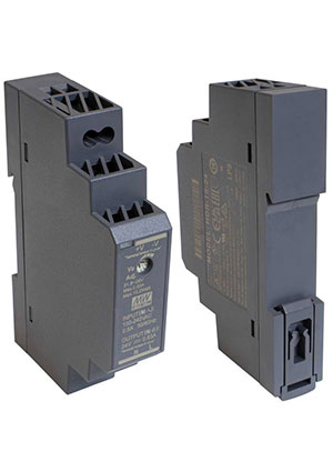 MEAN WELL HDR-15-24-MW, HDR-15-24-MW, Блок питания AC-DC, 15.2Вт, вход 85...264 В AC 47...63Гц/120...370В DC, DC-DC преобразователи на DIN-рейку