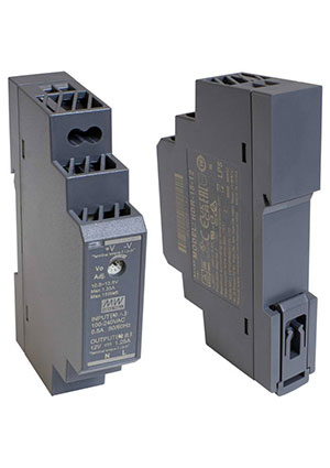 MEAN WELL HDR-15-12-MW, HDR-15-12-MW, Блок питания AC-DC, 15Вт, вход 85...264 В AC 47...63Гц/120...370В DC, вы DC-DC преобразователи на DIN-рейку
