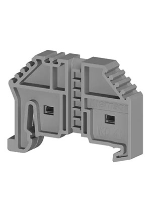 Klemsan 0.0.0.4.95059, Упор на DIN-рейку MR35, (серый);  KD 4 аксессуары для клемм и колодок