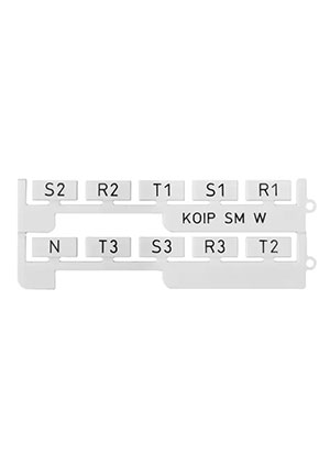 Klemsan 0.0.0.5.08057, Маркировка без надписей, для AVK 50/ 95/ 150/ 240, 17х8 мм, (белая); KOIP TT W, (упак аксессуары для клемм и колодок