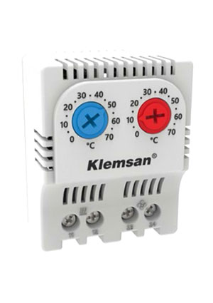 Klemsan 0.0.0.6.80003, Термостат сдвоеный KLM TM 12 Thermostat Heat-Cool - Регулирование нагревания,охлажден шкафное климатическое оборудование