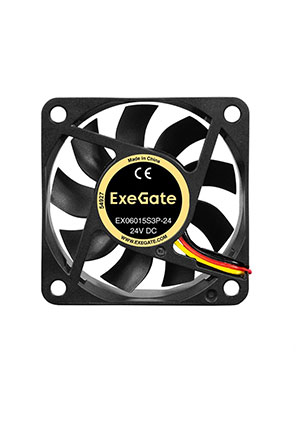 EX297075RUS, ���������� 24� DC ExeGate EX06015S3P-24 (60x60x15 ��, Sle, ���������� 24� DC (60x60x15