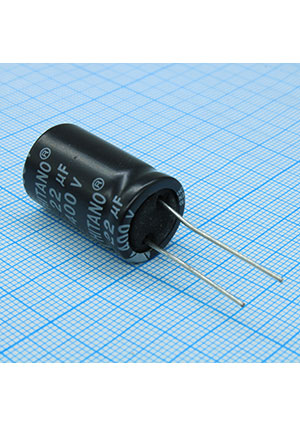 EXR222M25B, ����������� ����������� ����������������� 2200��� +20% 25� (16 X 26��) ���������� 7.5��