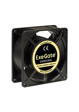 ExeGate Вентилятор 220В ExeGate EX09225BAL, 92x92x25 мм, двойной шарикоподш, п, Вентилятор 220В ExeGate, 92x AC вентиляторы