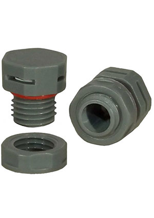 RUICHI M12X1.5 PA66 GREY, Клапан выравнивания давления RUICHI M12X1.5, PA66, плаcтик, серый аксессуары для корпусов