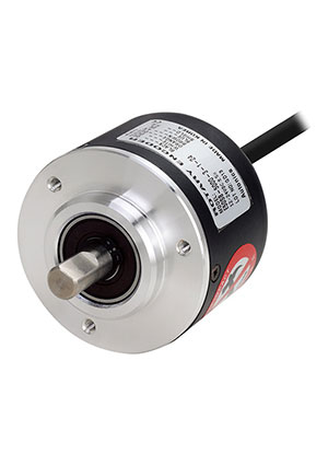 Autonics E50S8-500-3-T-24, Инкрементальный энкодер с диаметром корпуса 50 мм, вал 8 мм, 500 имп./об., выход T датчики угла (энкодеры)