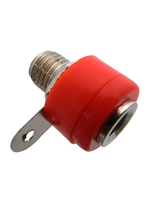 RUICHI 10-0061 AL RED, Гнездо RUICHI 10-0061 AL красный, монтаж на панель аксессуары для корпусов