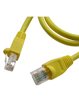 RUICHI Патчкорд  RJ45 1m желтый, Патчкорд RJ-45 UTP Cat5e RUICHI, 1 м, желтый шнуры компьютерные