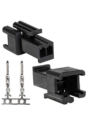 RUICHI SM-2M 2.54mm + Terminal, Разъем питания низковольтный RUICHI SM-2M 2.54mm + Terminal, вилка, с конта штырьковые разъемы питания