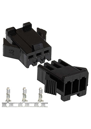 RUICHI SM-3F 2.54mm + Terminal, Разъем питания низковольтный RUICHI SM-3F 2.54mm + Terminal, гнездо, с конт штырьковые разъемы питания