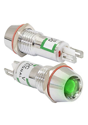 RUICHI L-616-G 3v (10mm), Индикатор светодиодный в корпусе RUICHI L-616-G, диаметр 10 мм, 3 В, -20  +55  C, индикаторы в корпусе