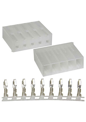 RUICHI PHU-05 pitch 3.96 mm+Terminal, Разъём питания низковольтный RUICHI PHU-05 шаг 3.96 мм+клеммный, 5 ко штырьковые разъемы питания