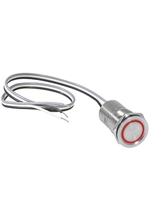 RUICHI TS19-11ZC/R/S off-on, Кнопка сенсорная с подсветкой, с фиксациейRUICHI TS19-11ZC/R/S off-on, М19, IP кнопки на блок