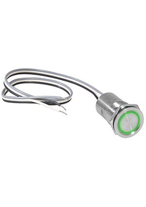 RUICHI TS22-11C/G/S off-(on), Кнопка сенсорная с подсветкой, без фиксацииRUICHITS22-11C/G/S off-(on), М22, кнопки на блок