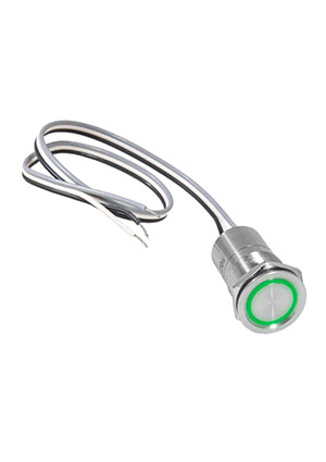 RUICHI TS25-11C/G/S off-(on), Кнопка сенсорная с подсветкой, без фиксацииRUICHI TS25-11C/G/S off-(on), М25, кнопки на блок