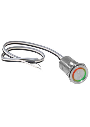 RUICHI TS19-11C/RG/S off-(on), Кнопка сенсорная с подсветкой, без фиксацииRUICHI TS19-11C/RG/S off-(on), М1 кнопки на блок