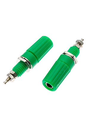 RUICHI Z019 4mm Binding Post GREEN, Клемма приборная RUICHI Z019 4 мм, зелёный, на панель под пайку аксессуары для корпусов